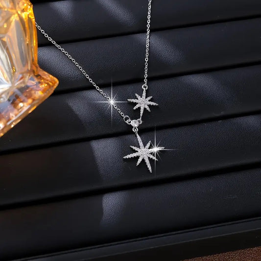 3-teiliges Schmuck-Set mit achteckigem Stern